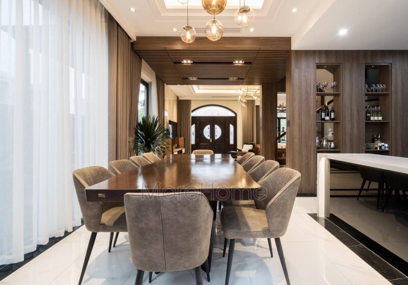 Morehome thi công trọn gói nội thất phòng ăn cao cấp tại biệt thự Vinhomes Imperia Hải Phòng 