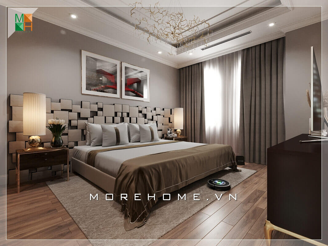 Ấn tượng với mẫu thiết kế nội thất phòng ngủ độc đáo, lạ mắt cho chung cư, nhà phố, biệt thự tone màu trầm đẳng cấp. Mẫu nội thất chung cư