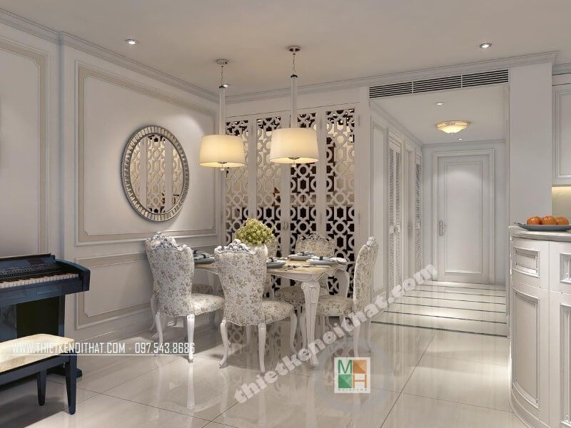 Gợi ý mẫu thiết kế nội thất phòng ăn cho căn chung cư nhỏ được nhiều khách hàng lựa chọn hiện nay