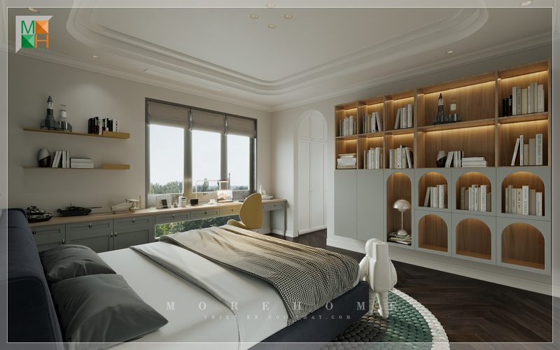 Giường ngủ bọc nệm màu tím than hiện đại cung cấp cho người sử dụng những giấc ngủ ngon, nghỉ ngơi thoải mái và tiện lợi.