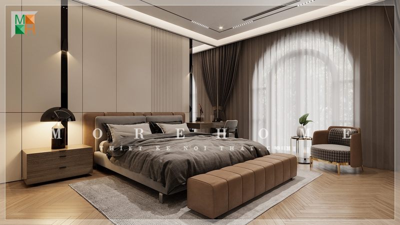 Một tab để đầu giường được thiết kế đơn giản nhưng cũng rất tiện lợi.